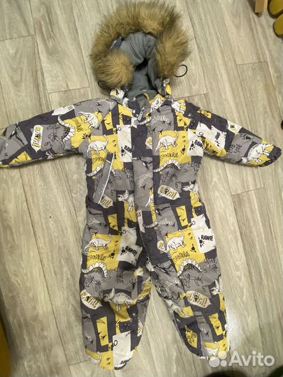 Комбинезон зимний детский 86 92 теплый