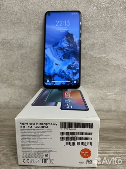 Xiaomi Redmi Note 9, 4/64 ГБ