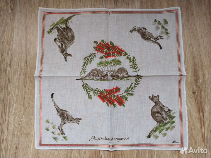 Носовой платок с кенгуру, Австралия