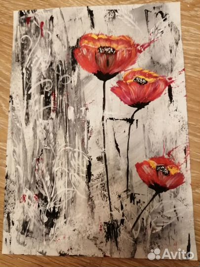 Картины гуашью