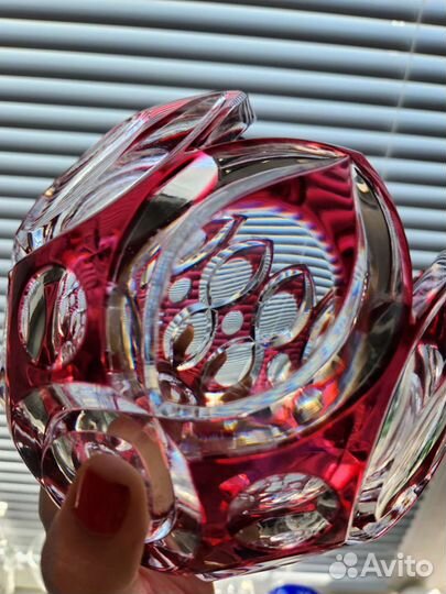 Хрустальная,ваза. Германия