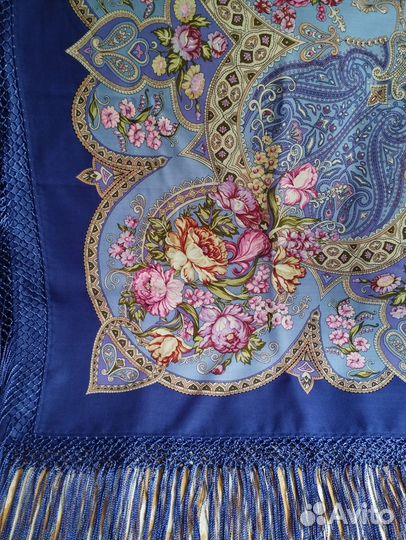 Павловопосадский платок (шерсть шёлк хлоп) от 350