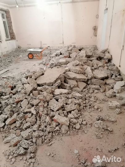 Демонтаж квартиры стен полов