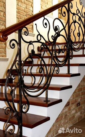 Лестница прямая дизайн 4541