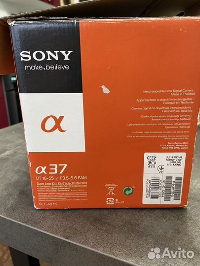 Фотоаппарат sony a37 SLT-A37K