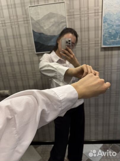 Рубашка женская белая 42