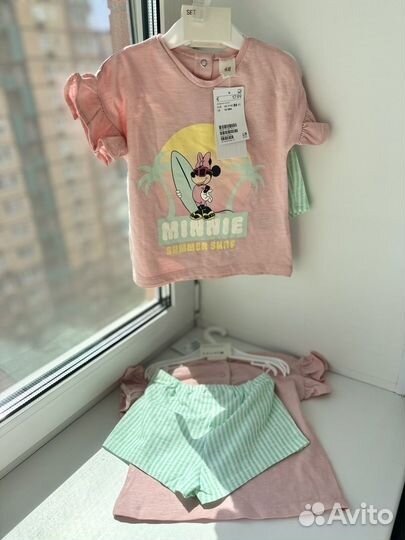 Комплект шорты и футболка H&M Minnie 80,86