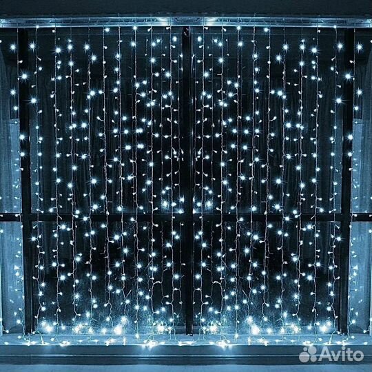 Гирлянда штора все размеры