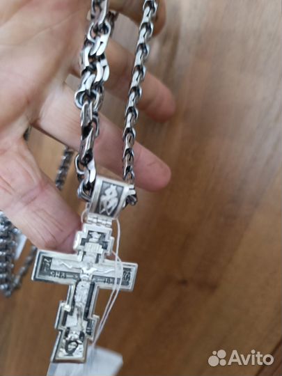 Серебряный крест большой