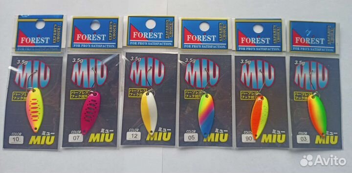 Набор форелевых блёсен Forest Miu 3.5гр 20 шт