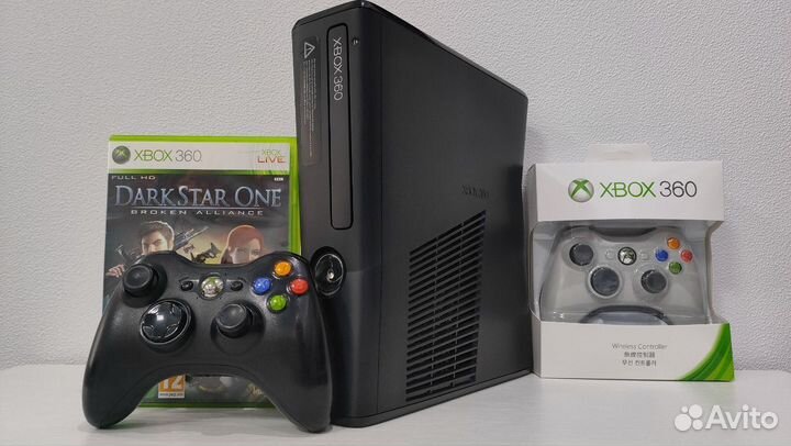 XBox 360 Slim прошит с играми в комплекте