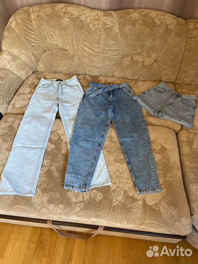 Женские джинсы летние, пакетом, р.42-44