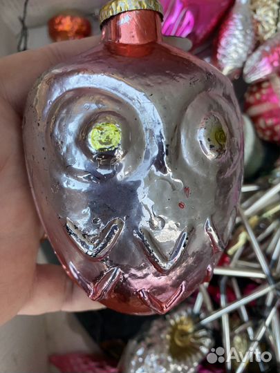 Елочные игрушки СССР сова