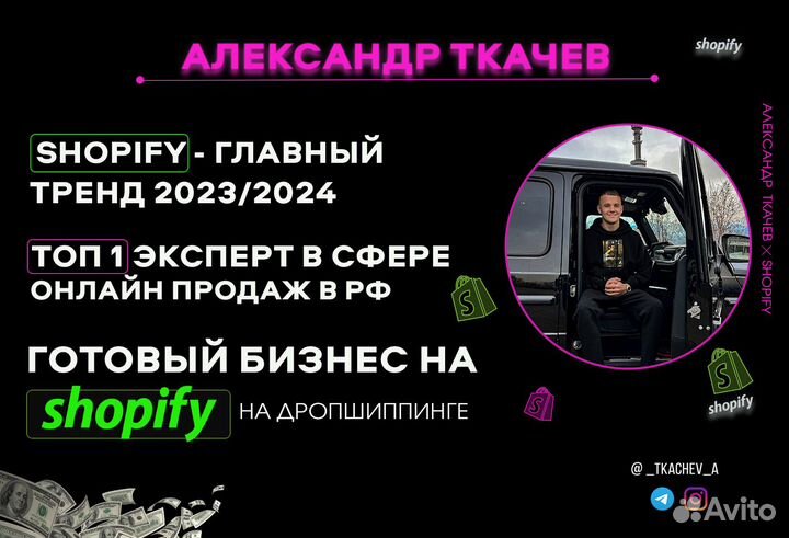 Готовый бизнес на Shopify