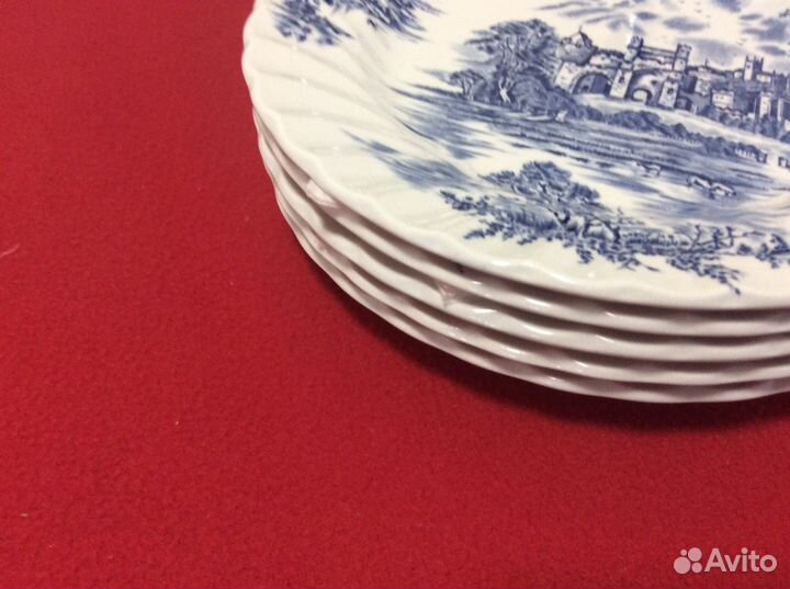 Фарфоровые тарелки Англия винтаж 5шт