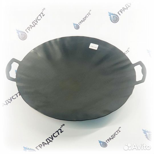 Садж сковорода, вороненая сталь, 50 см