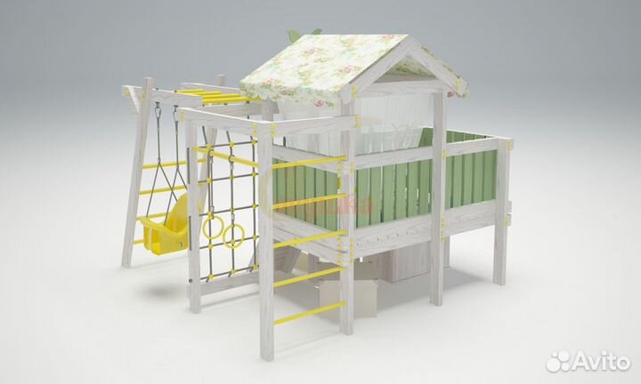 Игровой комплекс Савушка Baby 2 оливковый