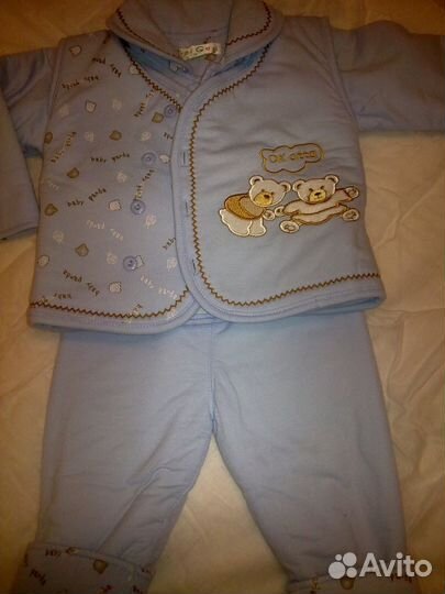 Теплый костюм-тройка