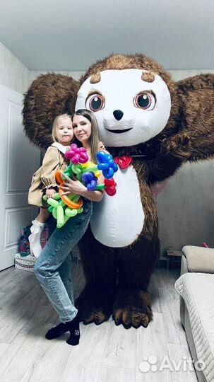 Ростовая кукла Панда,Чебурашка,Зайка, блеск шоу