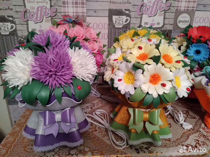 Букеты светильники из изолона