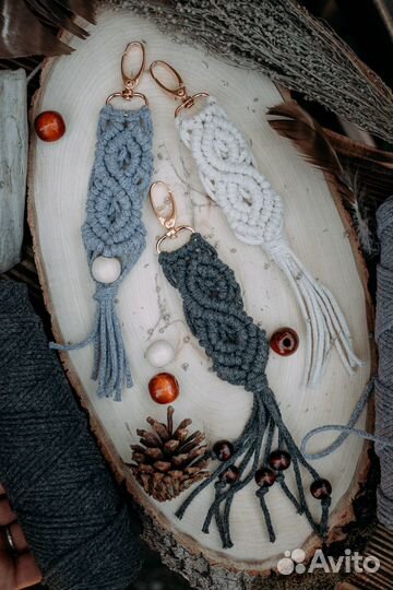 Макраме брелок 