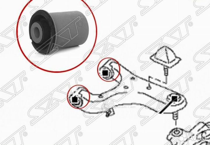 Сайлентблок рычага Nissan Patrol 10- infinity QX 80 QX 56 10- ST545601LB0A