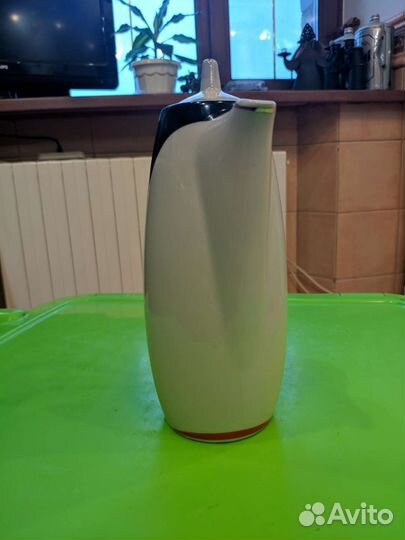 Кофейник с блюдцем фарфоровый Пингвины СССР