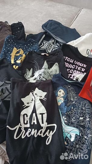 Детская одежда для девочек пакетом рост 128