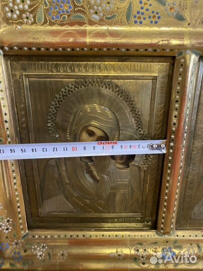 Икона Венчальная пара в киоте