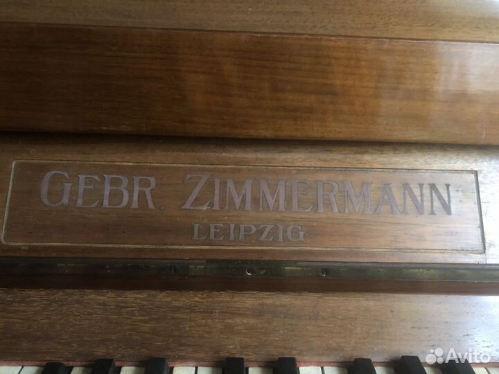 Пианино gebr zimmermann leipzig