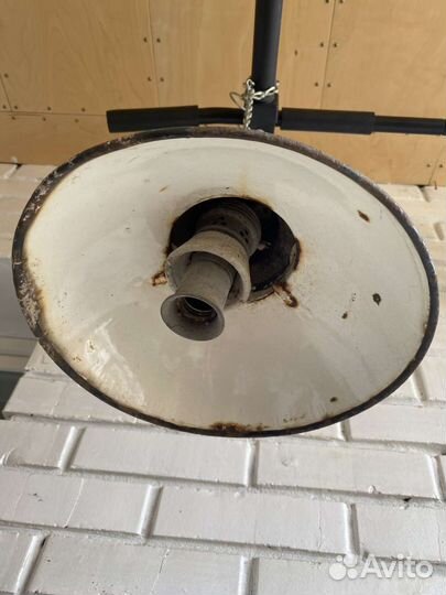 Светильник уличный шляпа эмаль СССР