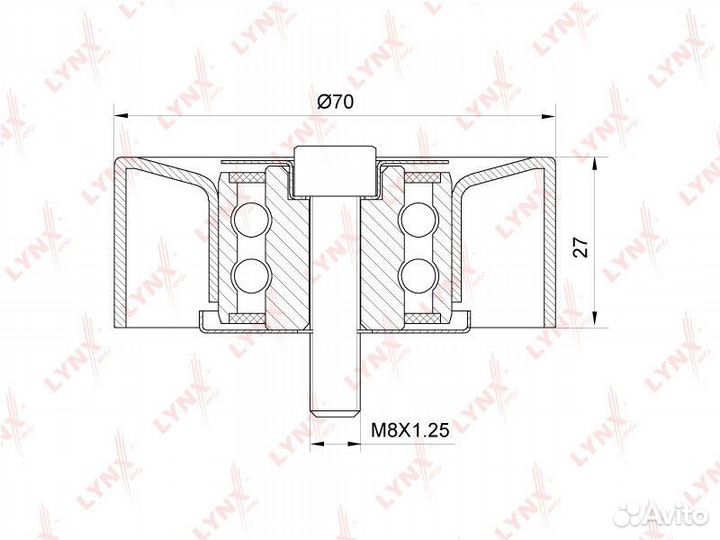 Ролик ремня приводного BMW E46/E60/65/E83 1.8-4