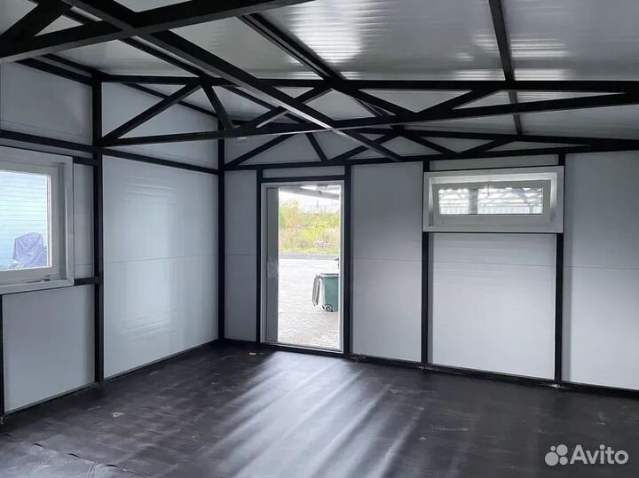 Гараж из сэндвич панелей