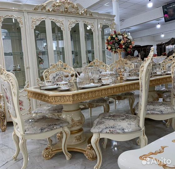 Стол Голд стулья Шейх