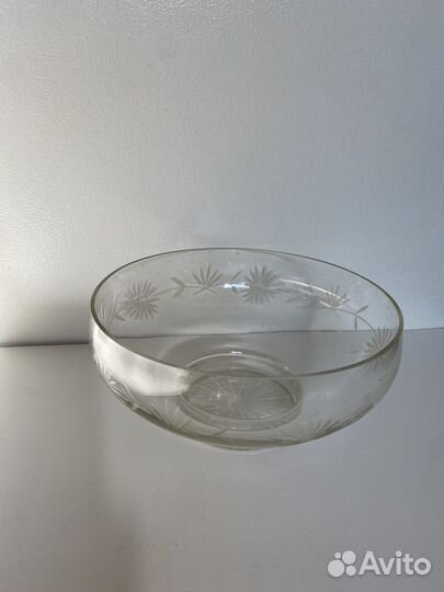 Ваза для фруктов цветное стекло