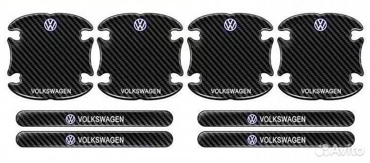 Защитные наклейки на ручки авто Volkswagen