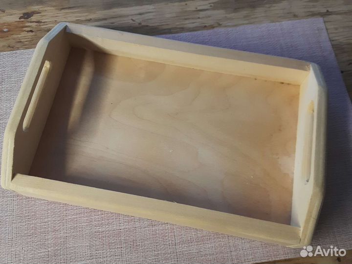 Поднос деревянный, заготовка для творчества