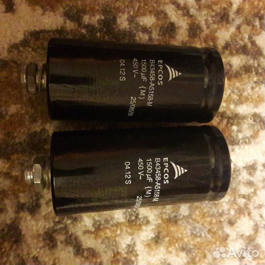 Конденсатор электролитический 1500мкФ 450В