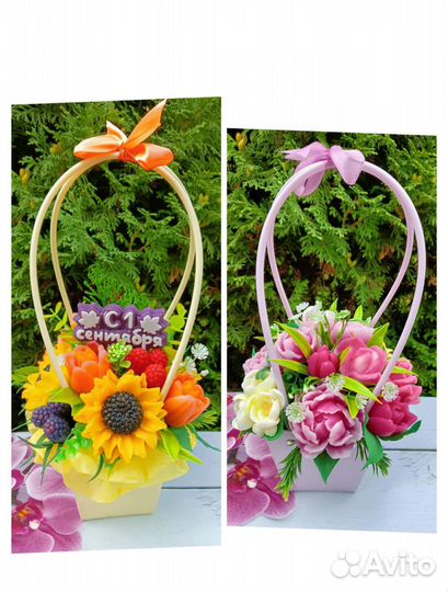 Букеты мыльные 1 сентября