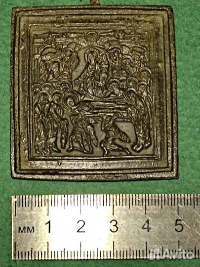 Успение Богородицы. Медная пластика.иконка