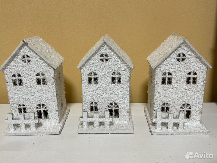 Домик ночник интерьерный белый