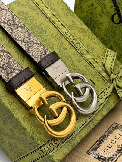 Ремень двусторонний женский Gucci GG Marmont