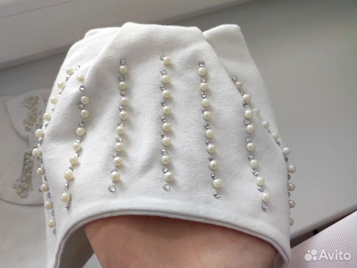 Шапка и снуд для девочки 1-2 года