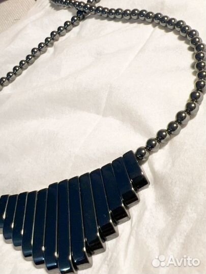Ожерелье из гематита новое