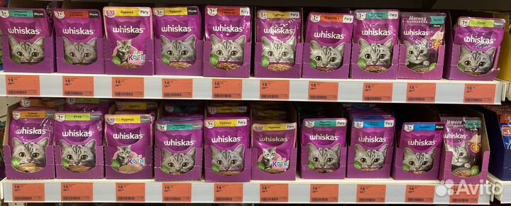 Влажный корм whiskas