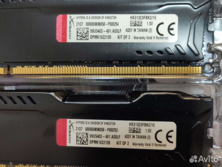 Оперативная память Kingston HyperX 16gb DDR3 2*8gb