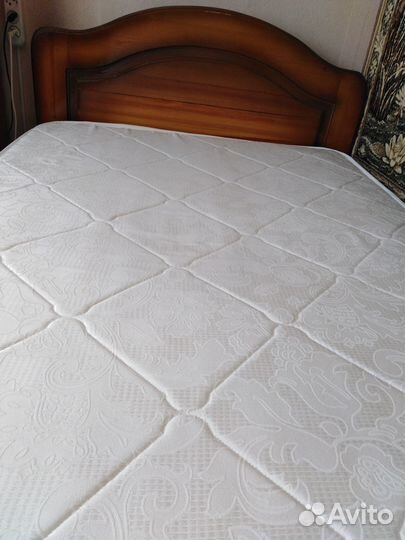 Кровать деревянная бу полуторка с ортопедическим