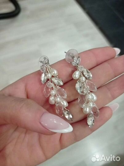 Украшение для волос, серьги ручной работы