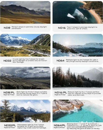 Набор фильтров Freewell DJI mavic 3 - 8 шт