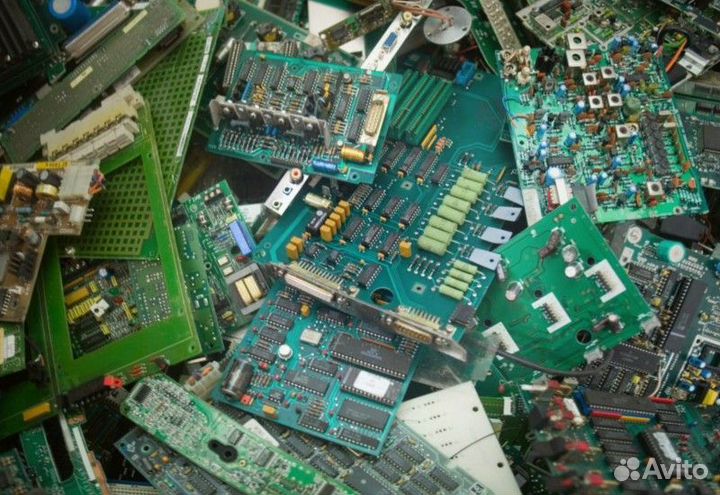 Радиодетали, платы, электронный лом